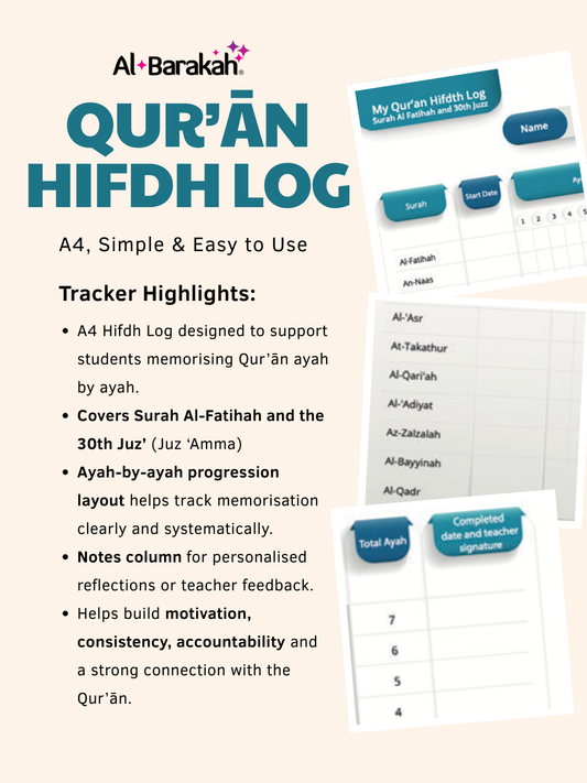 Qu'ran Hifdh Memorisation Log