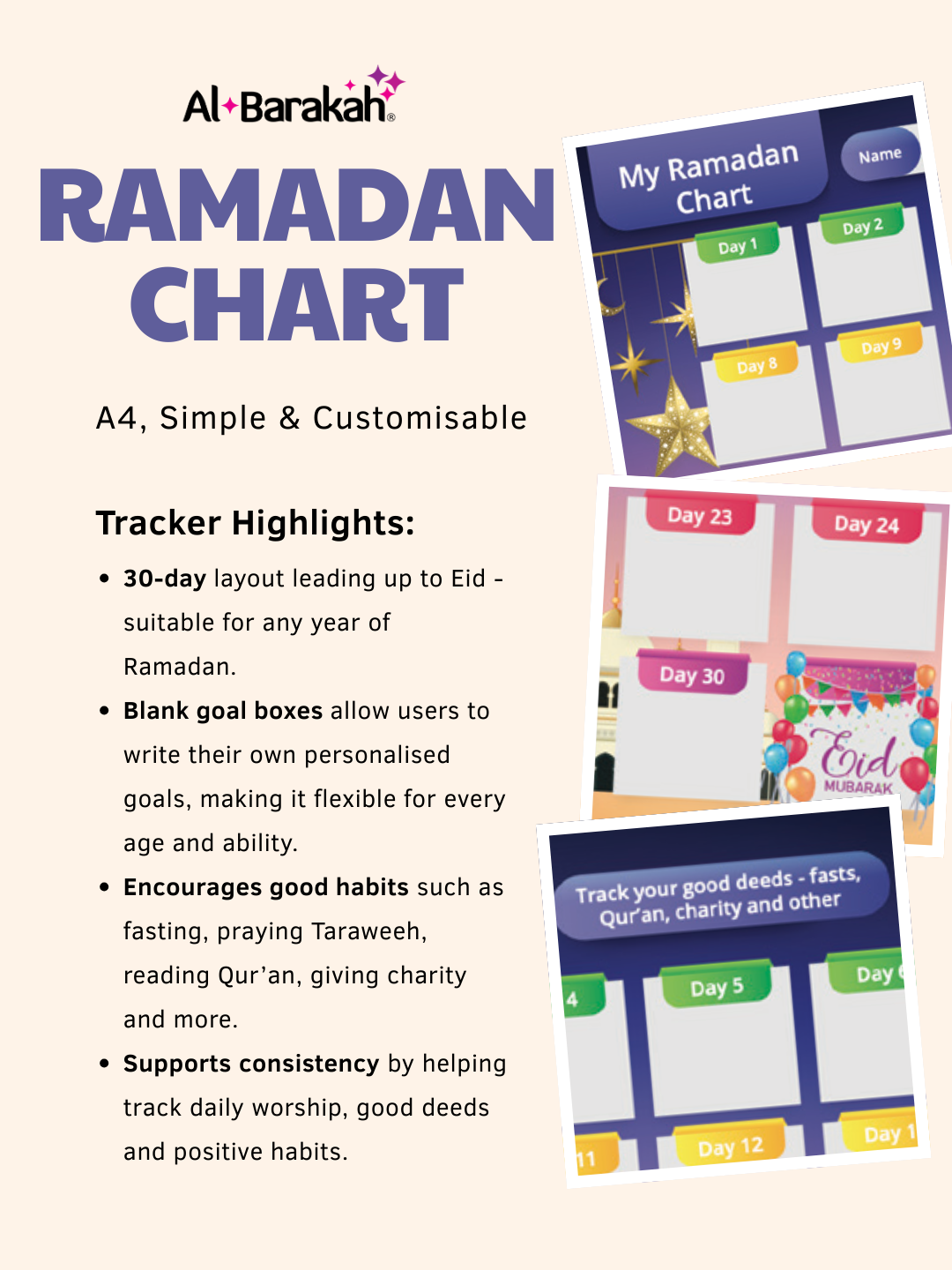 Ramadan Goal-Setting Chart