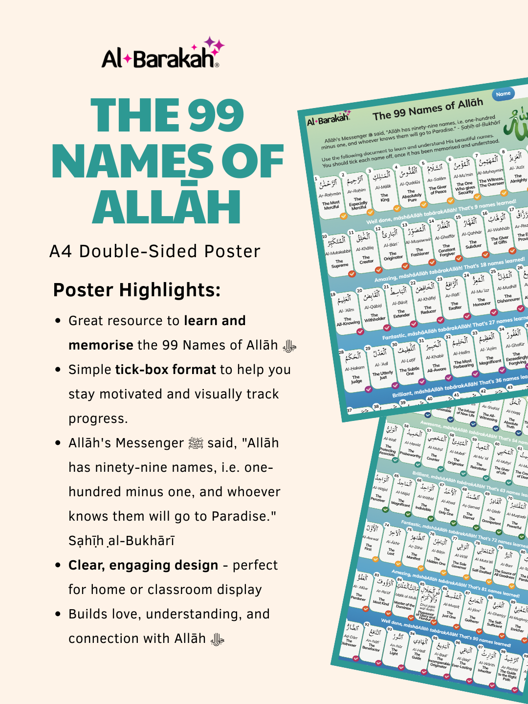 The 99 Names of Allah Poster